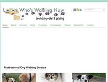 Tablet Screenshot of lookwhoswalkingnow.com